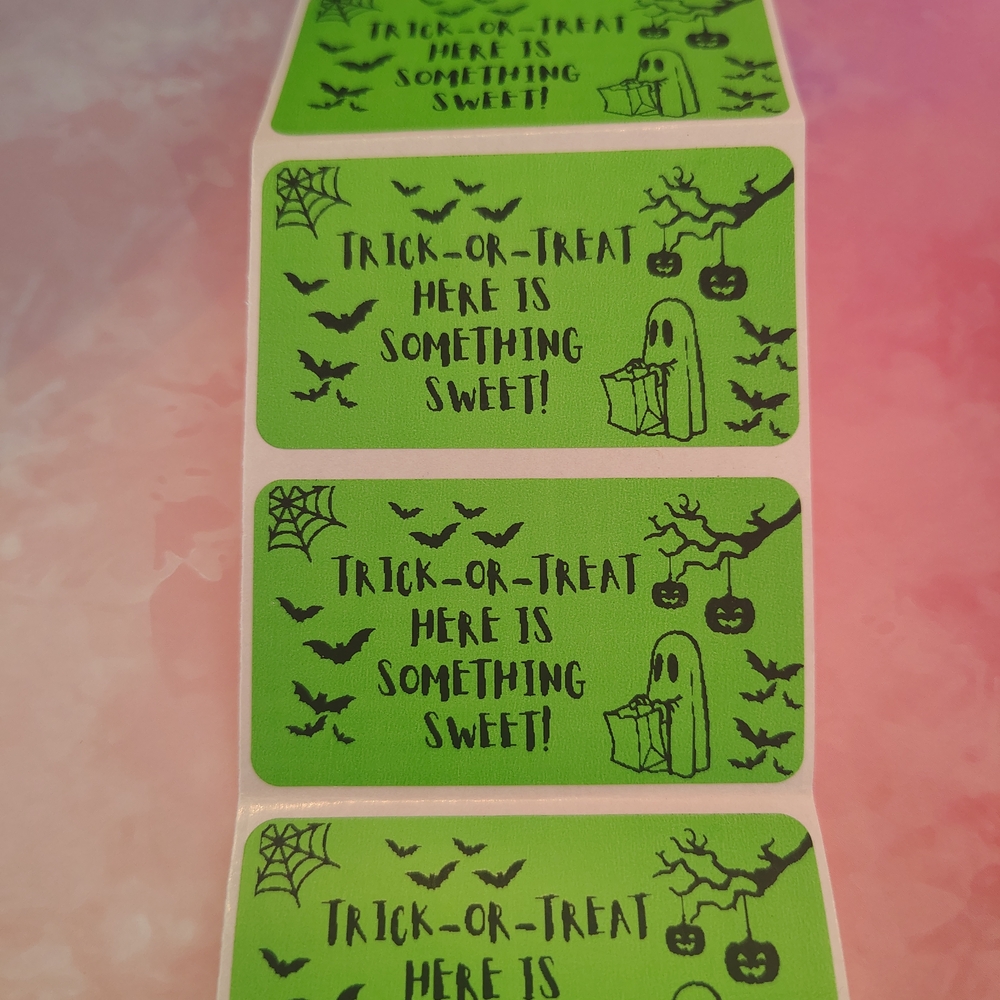 💙100 Trick-or-Treat- Shipping Labels Thermal Packaging Stickers 2.25"x1.25"💙